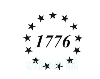1776 Stars  - Betsy Ross Stars - American Flag SVG - Patriot File PNG JPG - usa