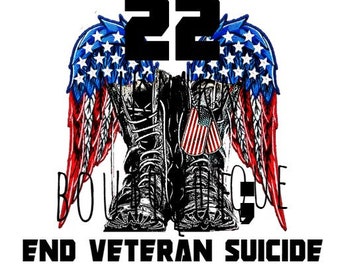 22 a day png - end veteran suicide png - military png - 22 until none -