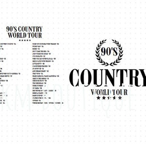 90s Country World Tour PNG - 2 Designs - Classic Country