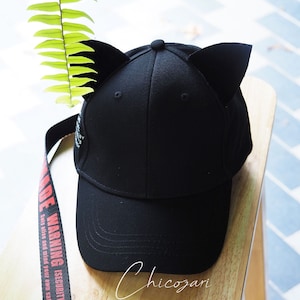 Black Cat Ear Cap: Kawaii Nekomimi Cosplay Hat