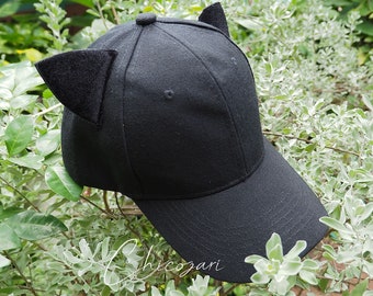 Black Cat Ear Cosplay Cap: Kawaii Nekomimi Hat