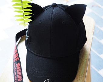 Black Cat Ear Cap: Kawaii Nekomimi Cosplay Hat