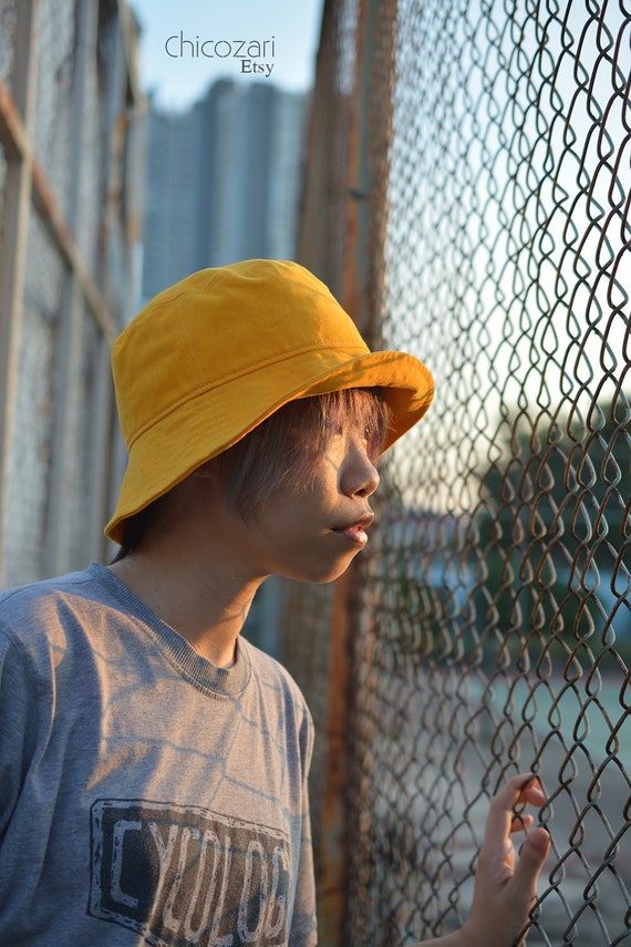 mustard yellow bucket hat