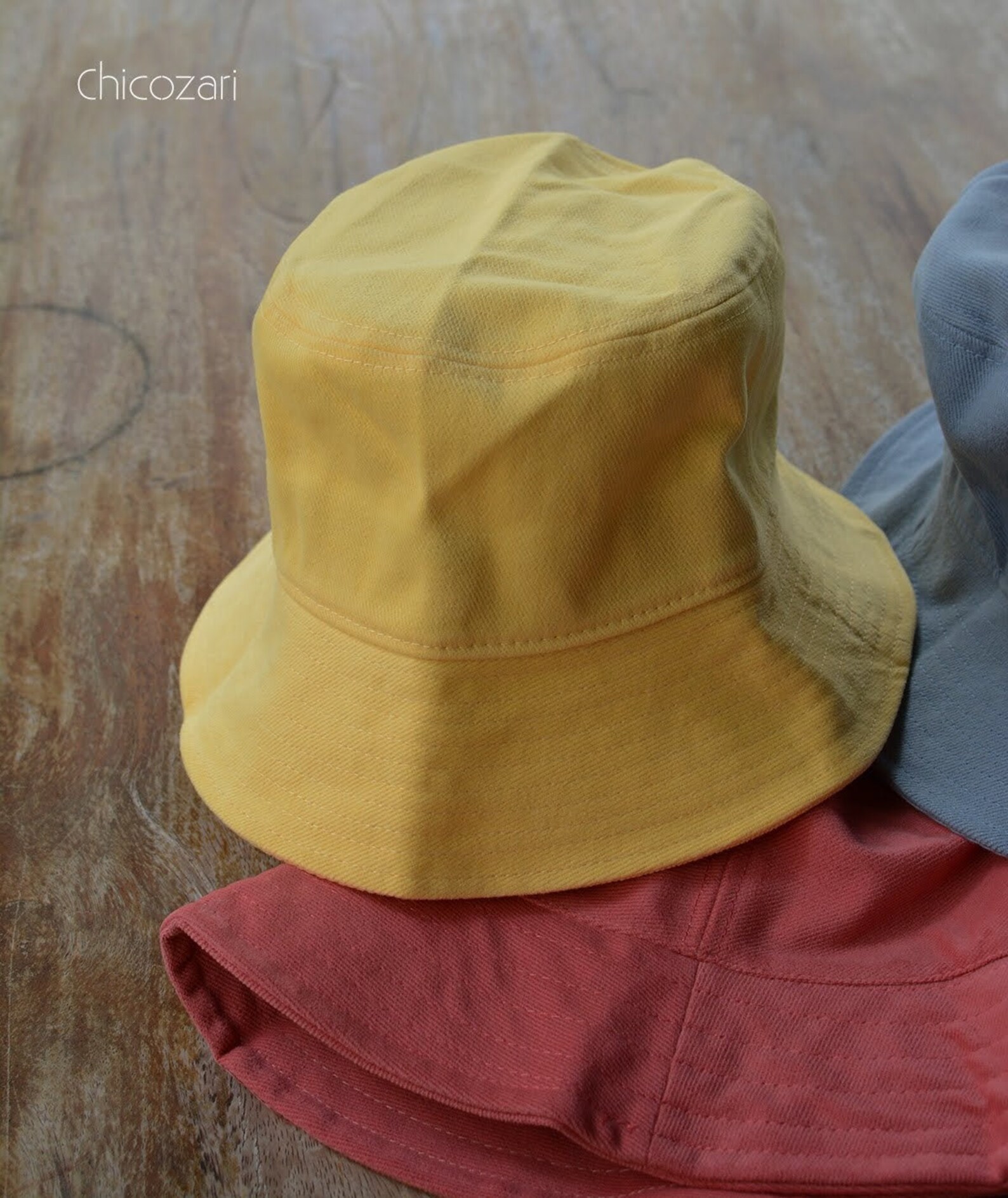 Yellow Bucket Hat HQ Thick Fabric Etsy