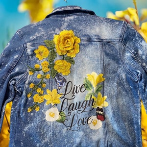 Reworked kids denim jacket