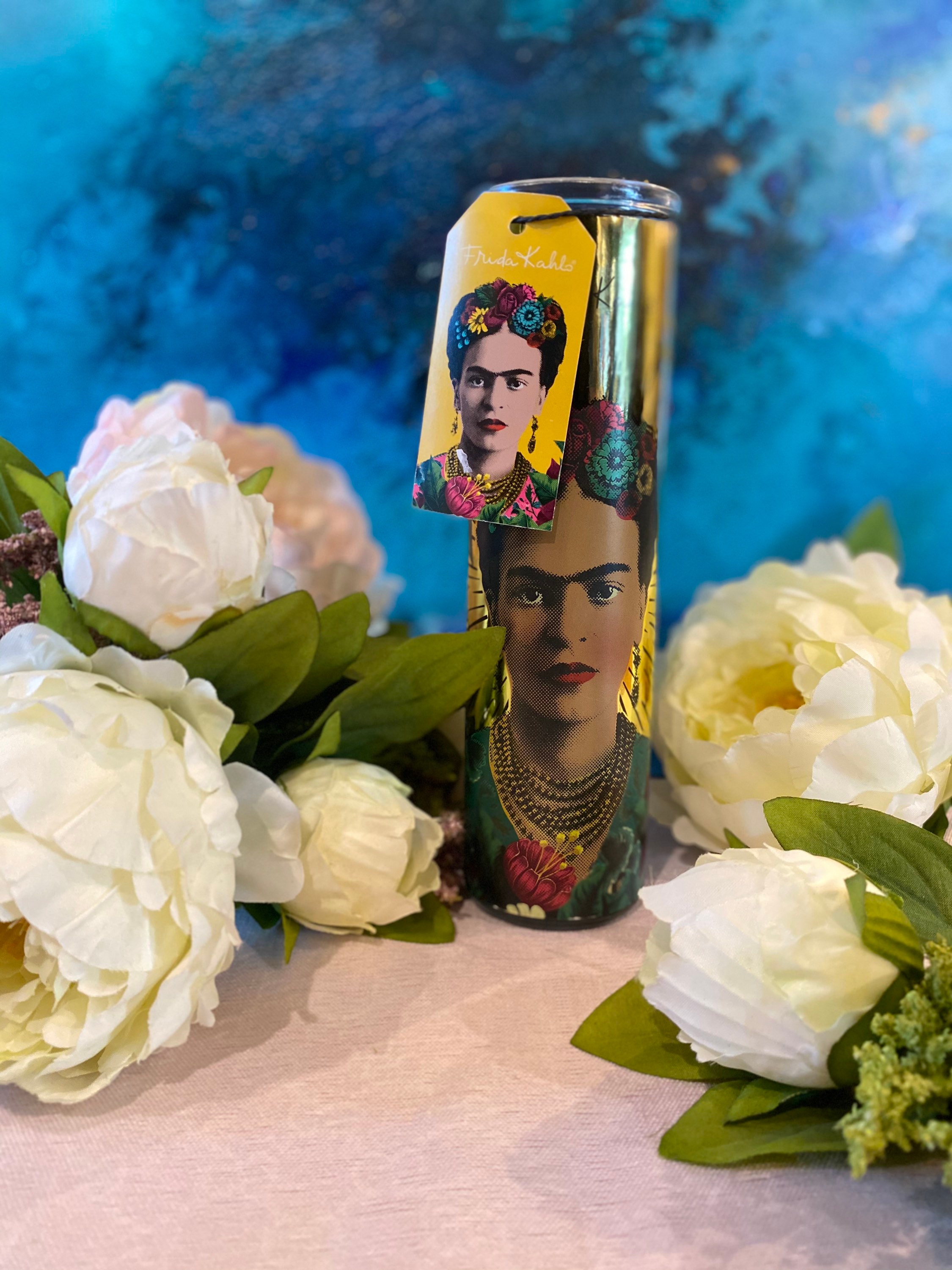 Frida Kahlo candle Etsy