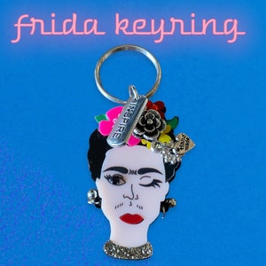 Portachiavi Frida fatto a mano