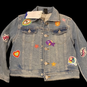 Reworked kids denim jacket