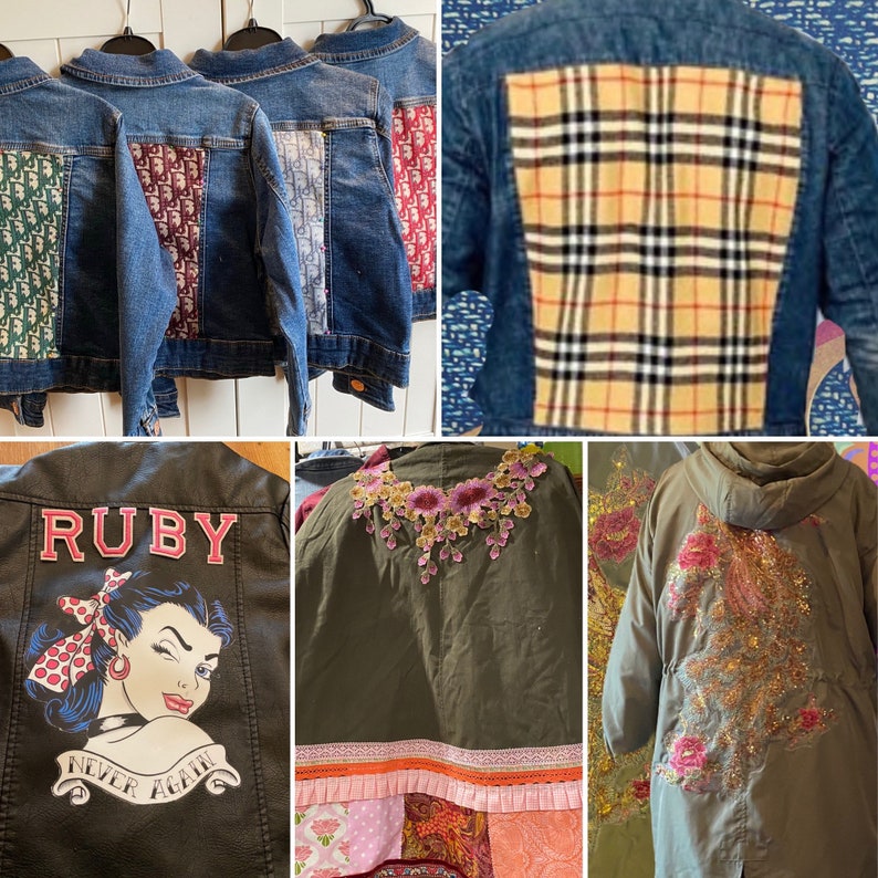 Custom Reworked Denim Jackets - Etsy