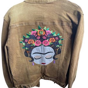 Reworked Frida Inspired Denim jacket