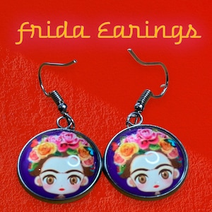 Comic Frida earings