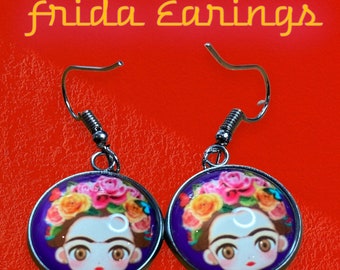 Comic Frida earings