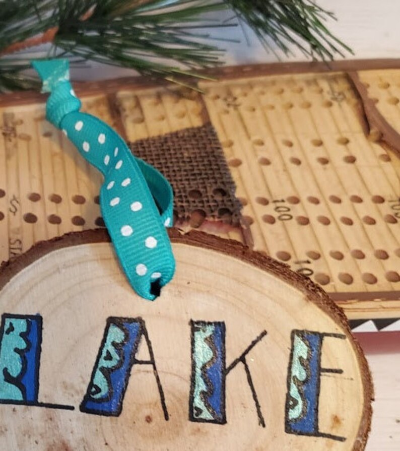 do the lake! Lake life wood ornament