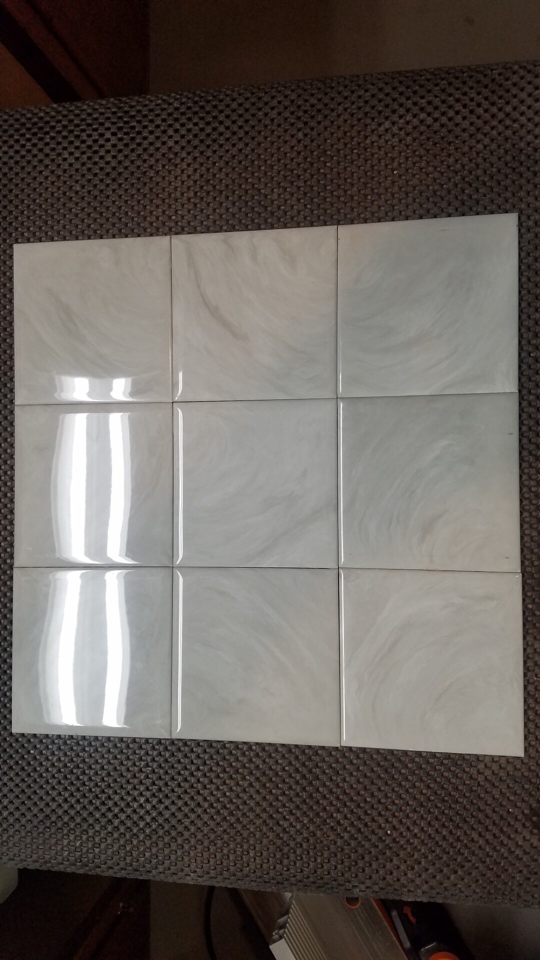 Vintage Plastic Wall Tile 1960's - Gray Marbled - Etsy