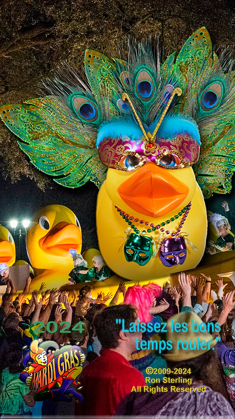 mardi gras rubber ducks