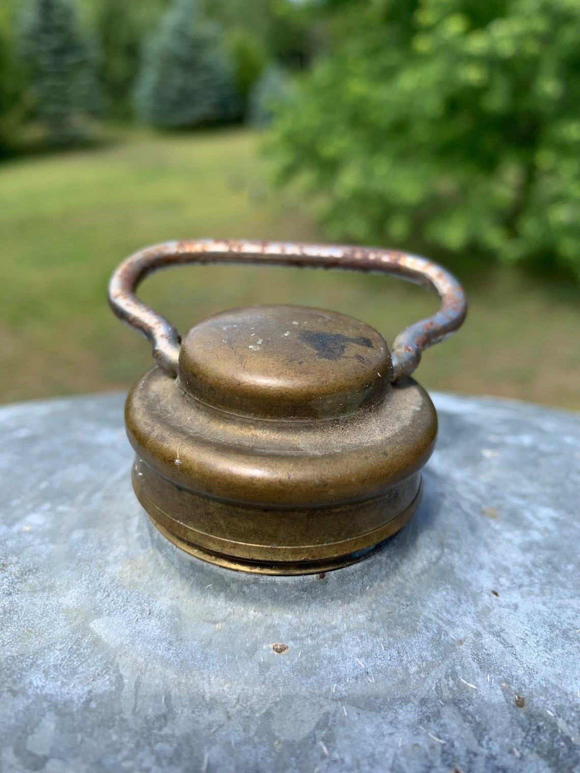 Vintage Metal Bed Warmer/hot Water Bottle Etsy
