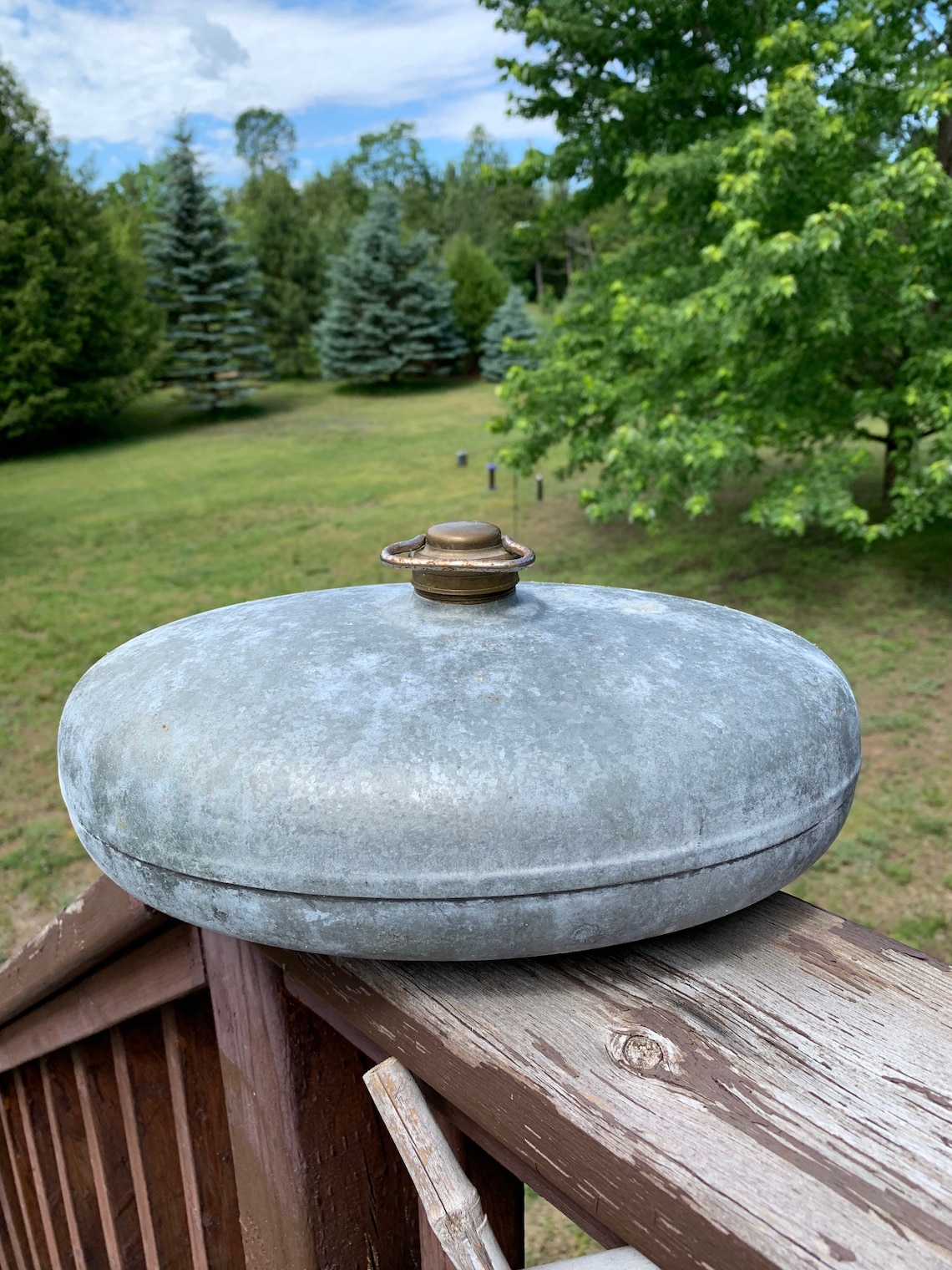 Vintage Metal Bed Warmer/hot Water Bottle Etsy