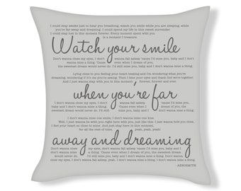UFCU006 ABBA I try to capture every minute Song Lyrics Cushion Cover Gift