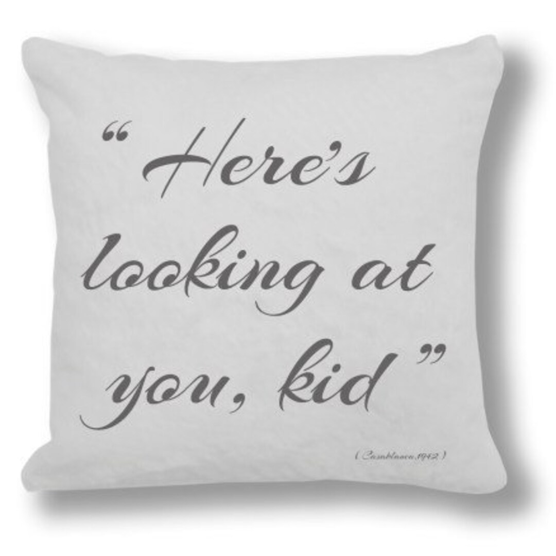 Casablanca 1942 Movie Quote Movie Quote Cushion Cover Movie Etsy