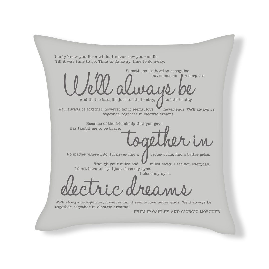 Well Always Be Together in Electric Dreams Song Lyrics Etsy