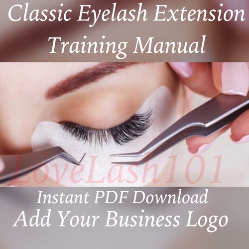 Eyelash Extensions Editable Training Guide Manual Classic Etsy
