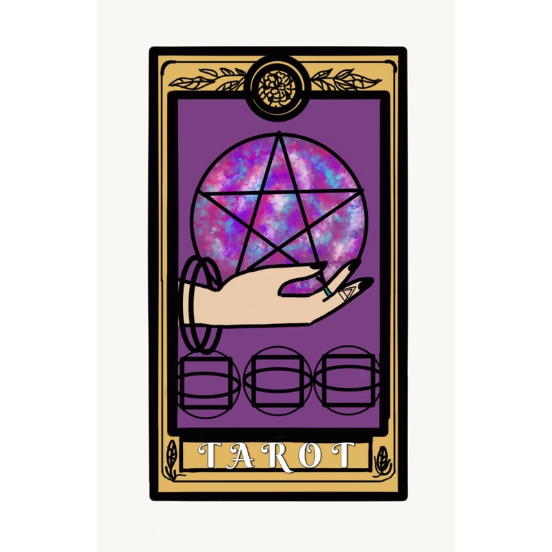 Wall Art Bedroom Decor Dorm Room Decor Dorm Room Ideas Tarot Card Tarot Card Reading Fortune Teller Witch Witches Birthday Gifts For Her