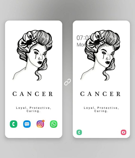 Krebs Telefon Tapete Wasser Sternzeichen Astrologie Etsy
