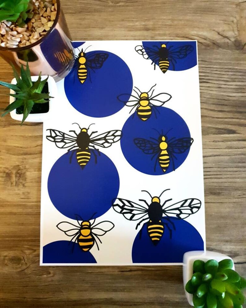 Wall Art Bedroom Decor Dorm Room Decor Dorm Room Ideas Bee Print Bee Poster Home Decor Poster Print Typography Print Nature Print