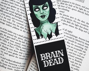 Zombie Bookmark, Gothic Bookmark.
