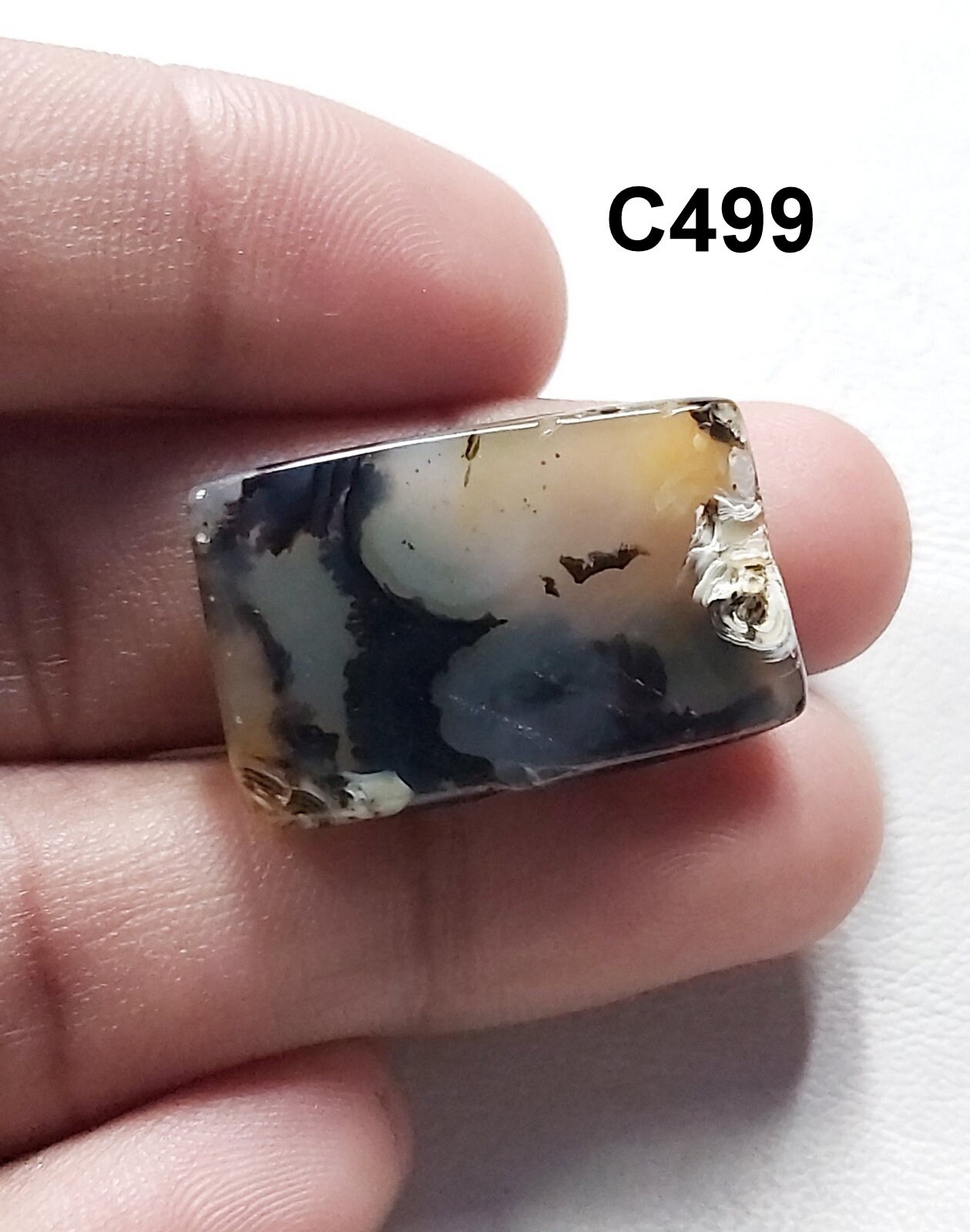 Montana Moss Agate Cabochon Gemstone | Etsy