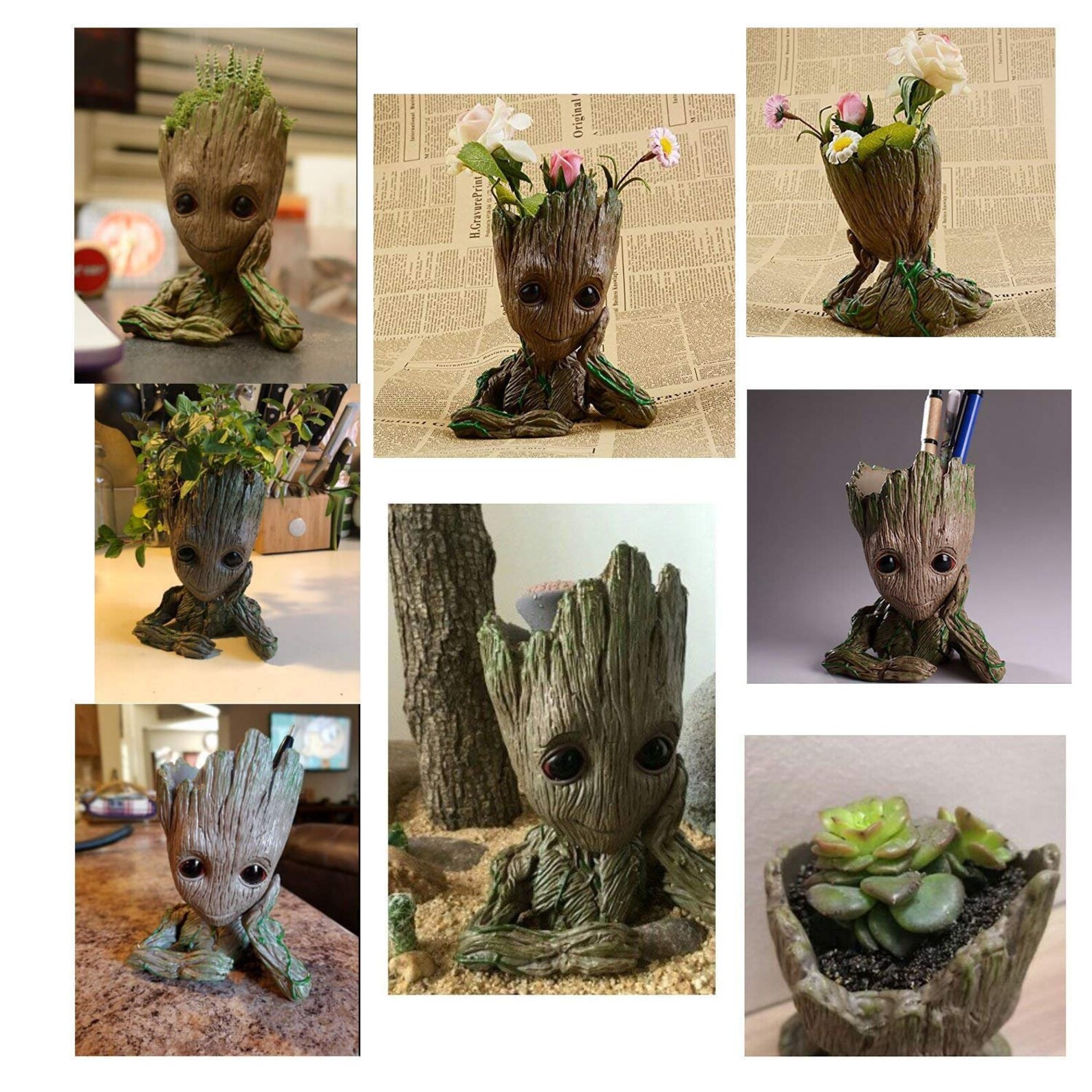 Baby Groot Plant Guardians of The Galaxy Tree Man Pot Groot Etsy