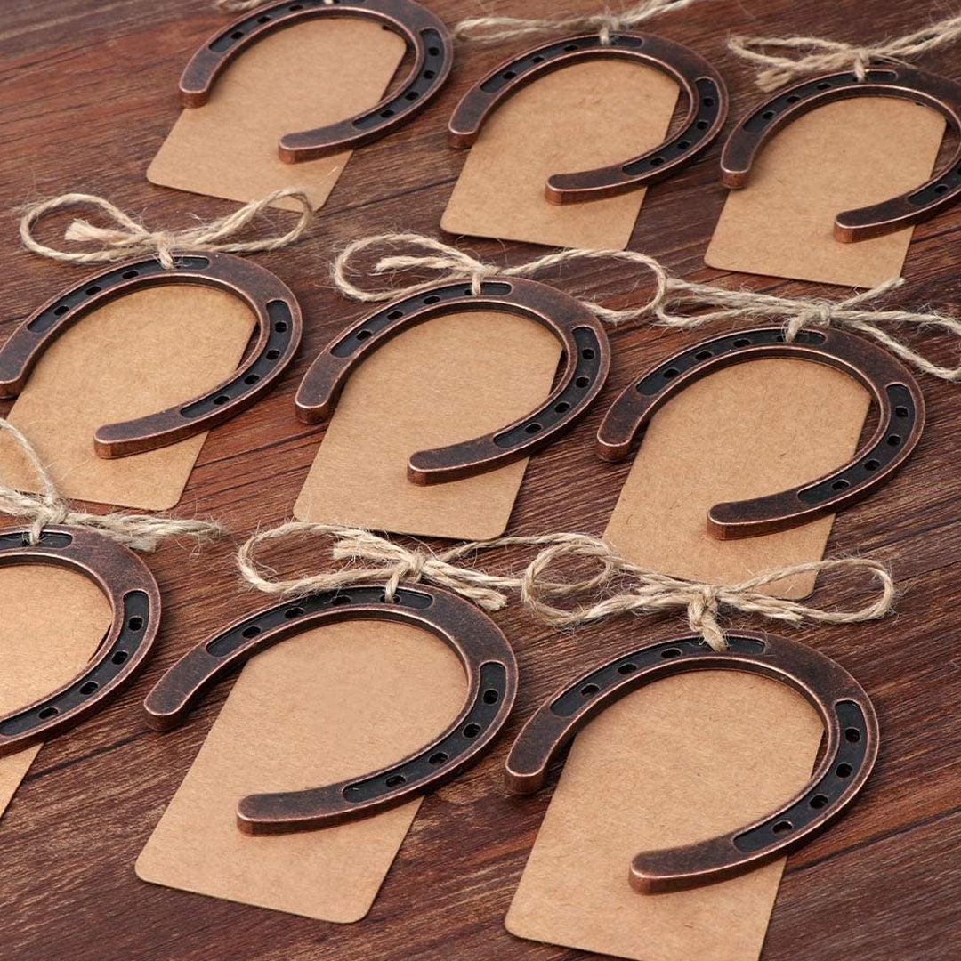 40 Horseshoe Favors Rustic Gifts Just Hitched Favors Metal Horseshoe