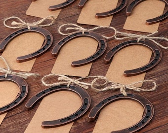 20 Horseshoe Favors Rustic Gifts Just Hitched Favors Metal Horseshoe Western Party Favors Lucky Baby Shower Gifts Farm Favors Cowboy Decor