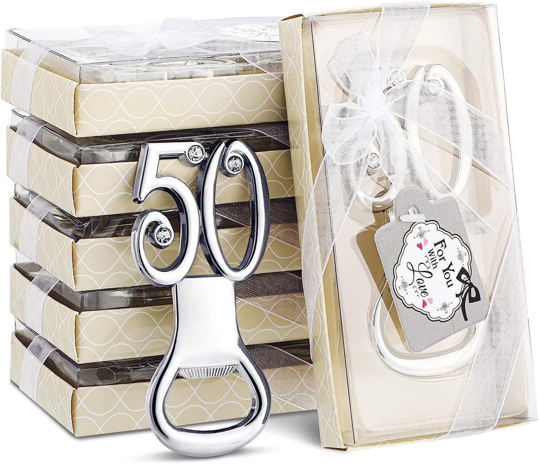 24 Pack 50th Birthday Bottle Openers Party Favors for You Tags Wedding