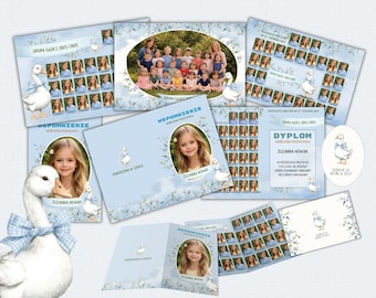Kindergarten Photographer Canva Bundle – Foldable Photo Board, Classic Templates, Group Photo, School Class Photo Collage Template