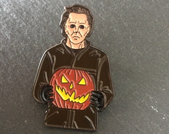 Halloween - Michael Myers Pumpkin Enamel Horror Pin