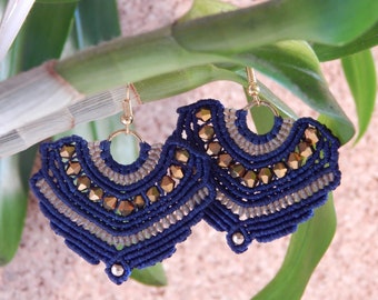 macramé earings