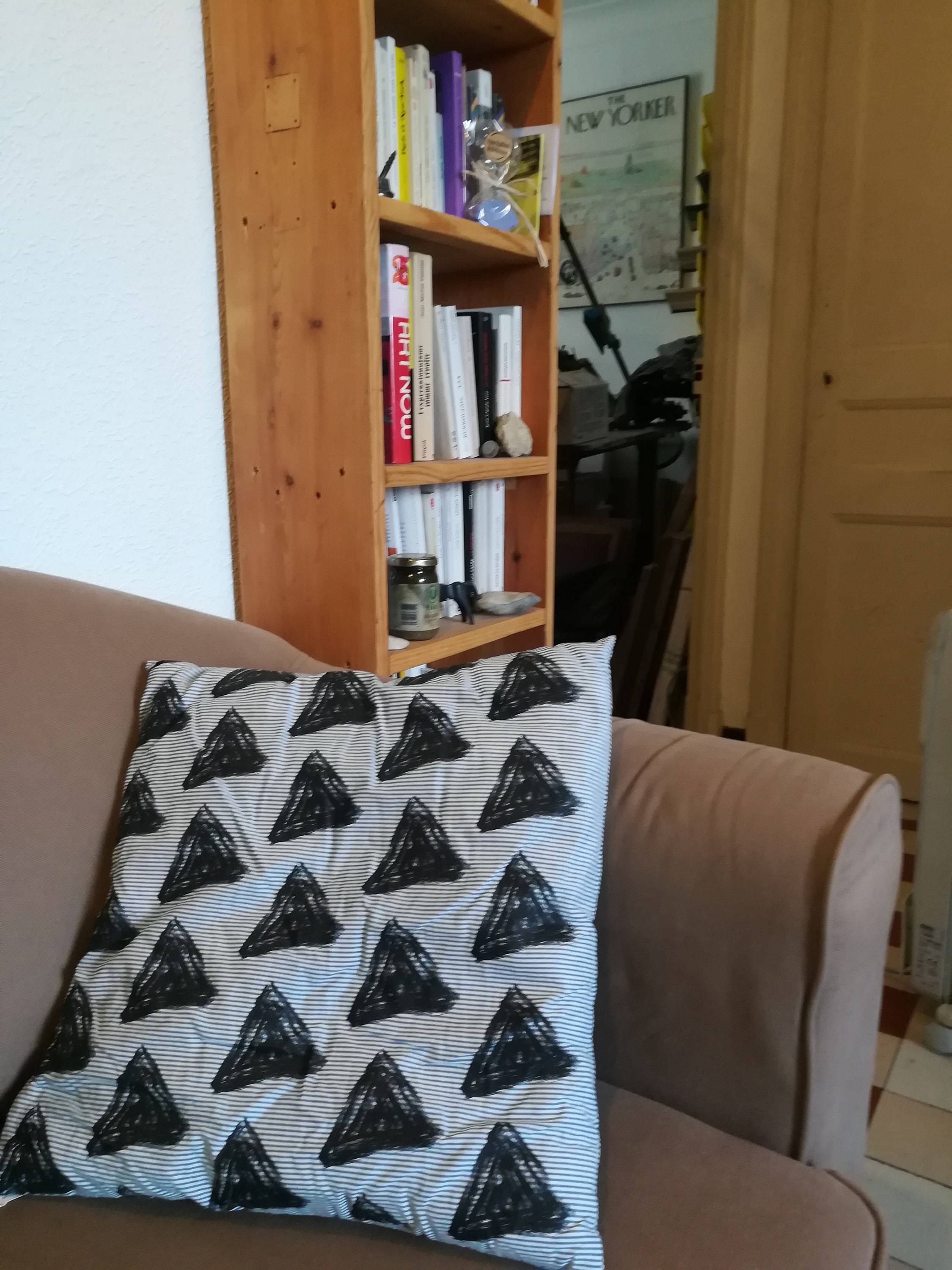 Coussin Sérigraphié Rayé