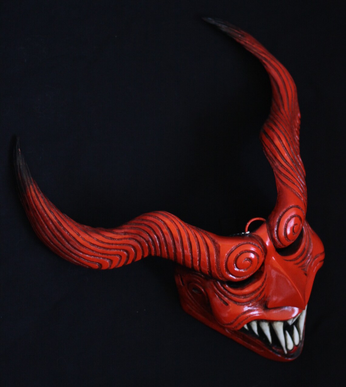 Red Devil Mask.Lucifer Mask.Laughing demon.Hand Etsy
