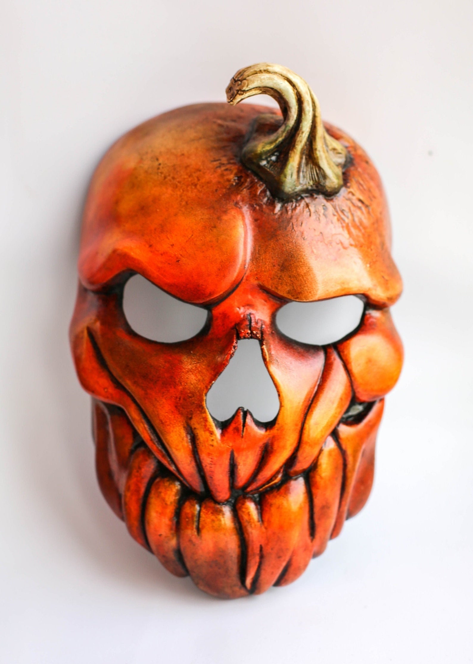 Halloween mask. Pumpkin Mask. Evil Mask. PROP. Hand sculpted | Etsy