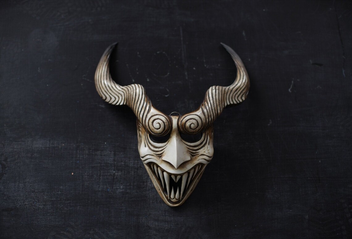 Krampus Face Mask.christmas Gift.handmade Art.carnival Etsy UK