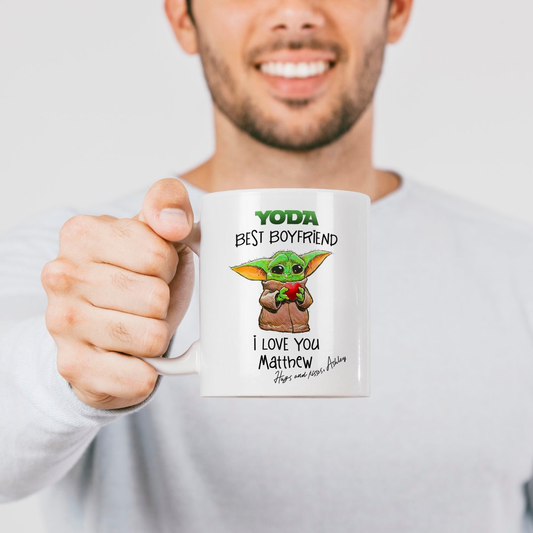 Yoda Best Boyfriend Personalized Valentine Mug Valentine Etsy