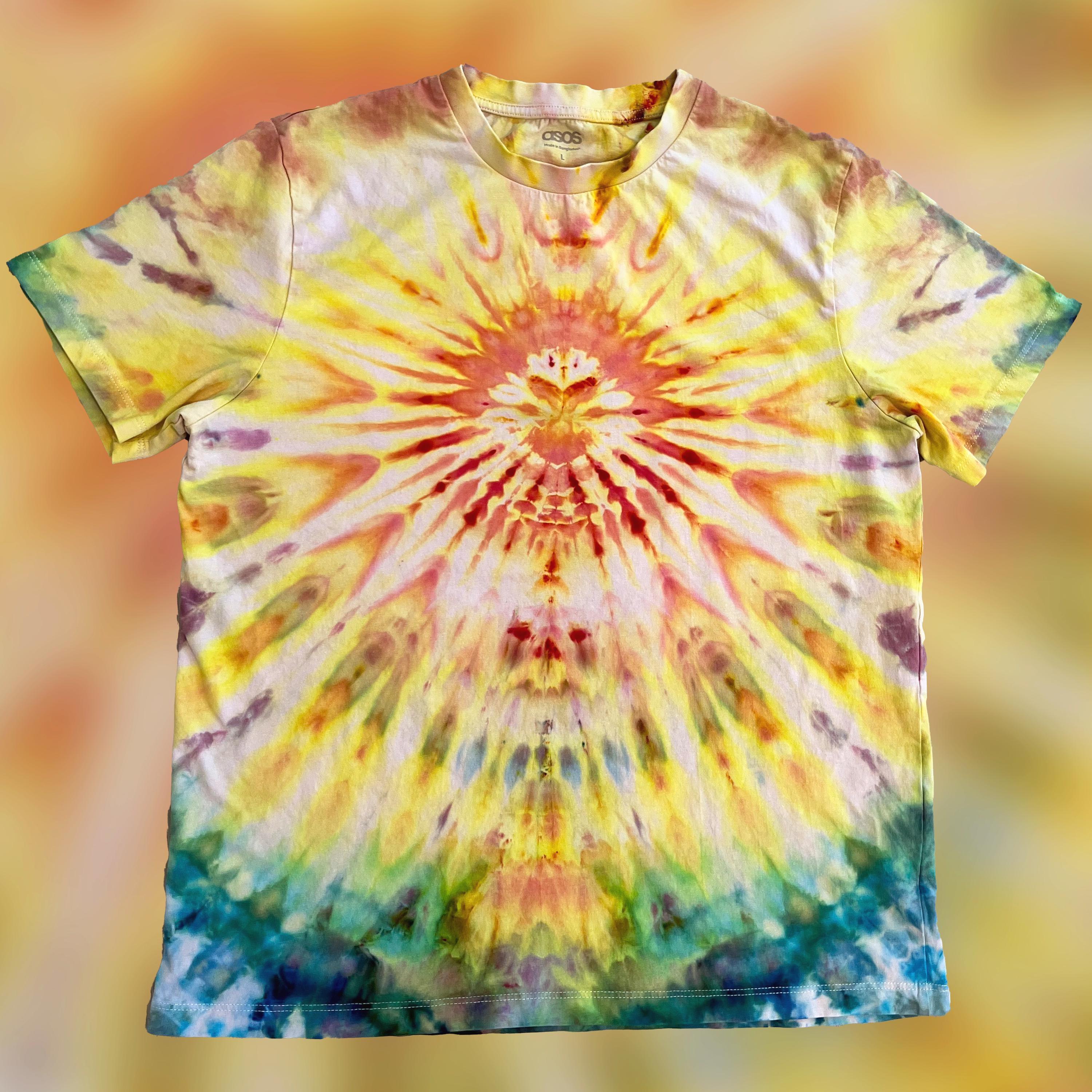 Tie Dye T-shirt - Sunshine Daydream - L - Etsy