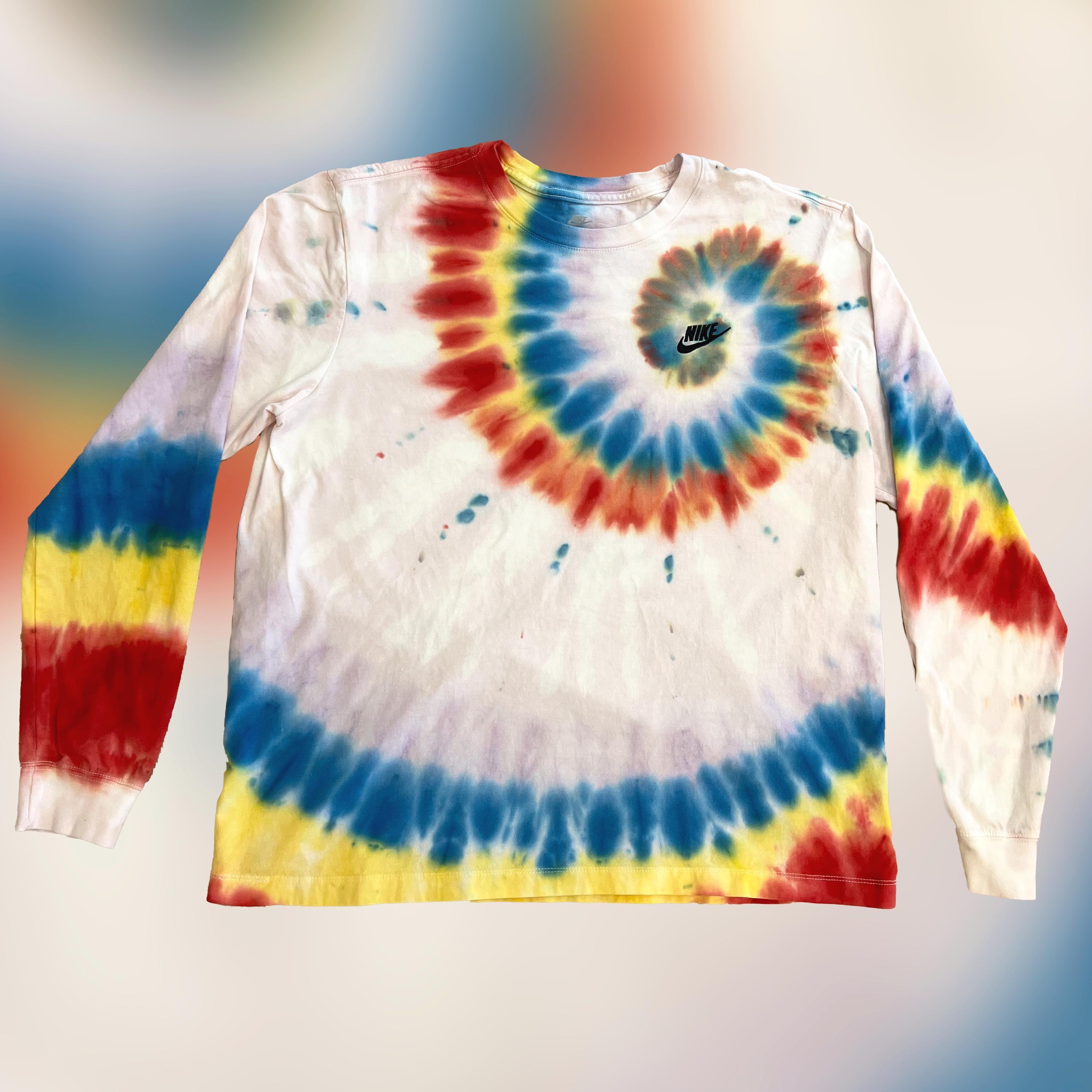 nike tie dye long sleeve shirt