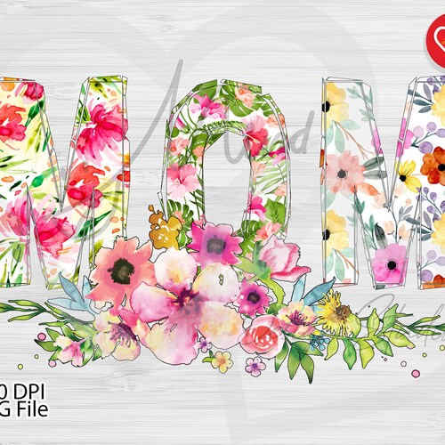 Mama PNG File Sublimation Designs Downloads Digital - Etsy