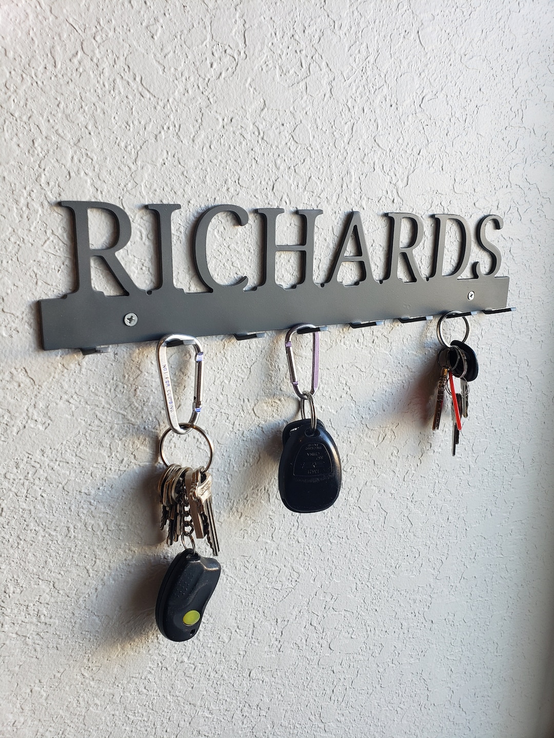 Personalized Key Rack, Wall Hooks, Personalized, Modern, Traditional ...