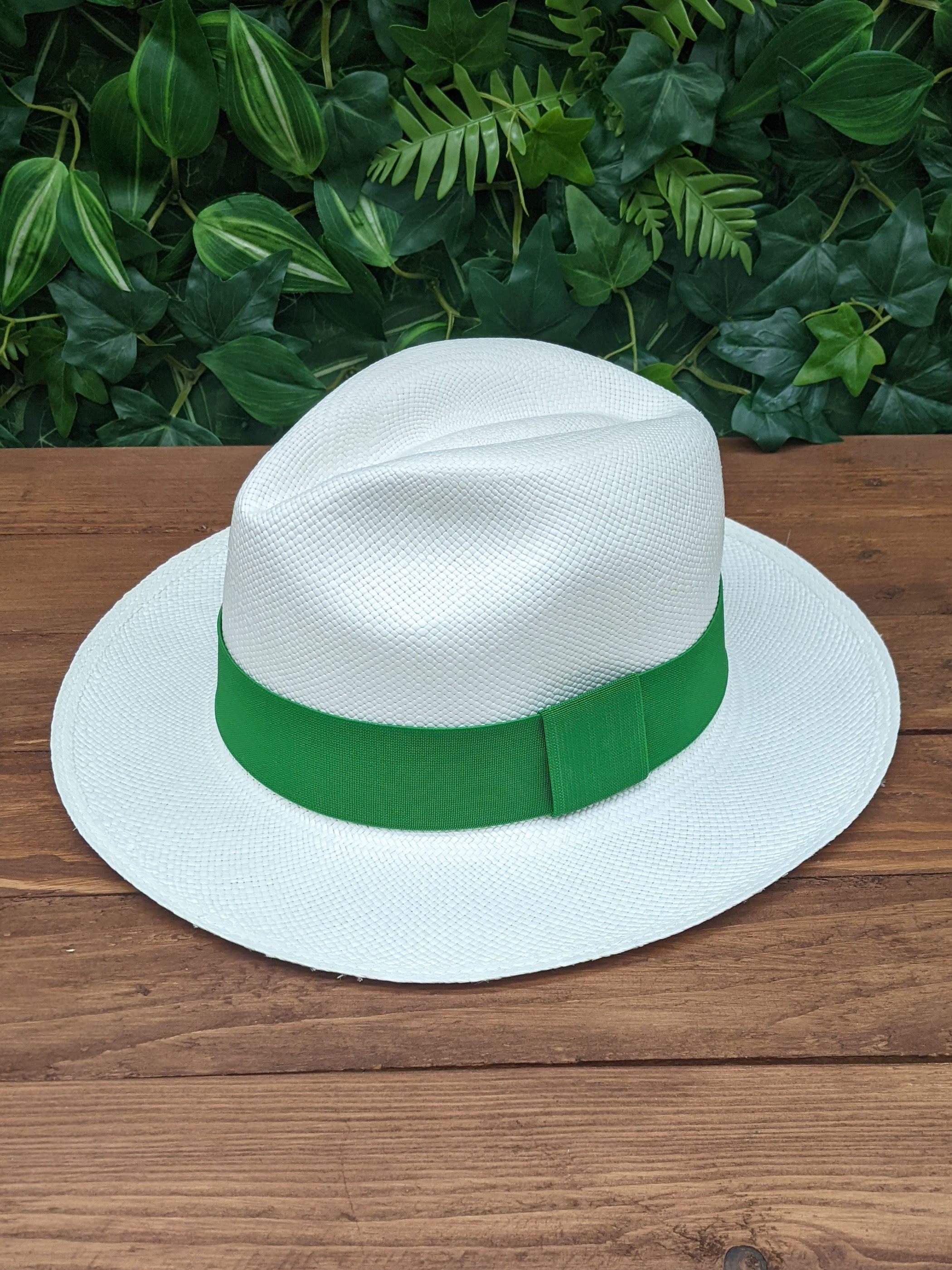Lack Of Color White Fedora with Green Embroidered Band Cream Rancher - Wool Felt Fedora Hat | Lack of Color [US] main image 2
