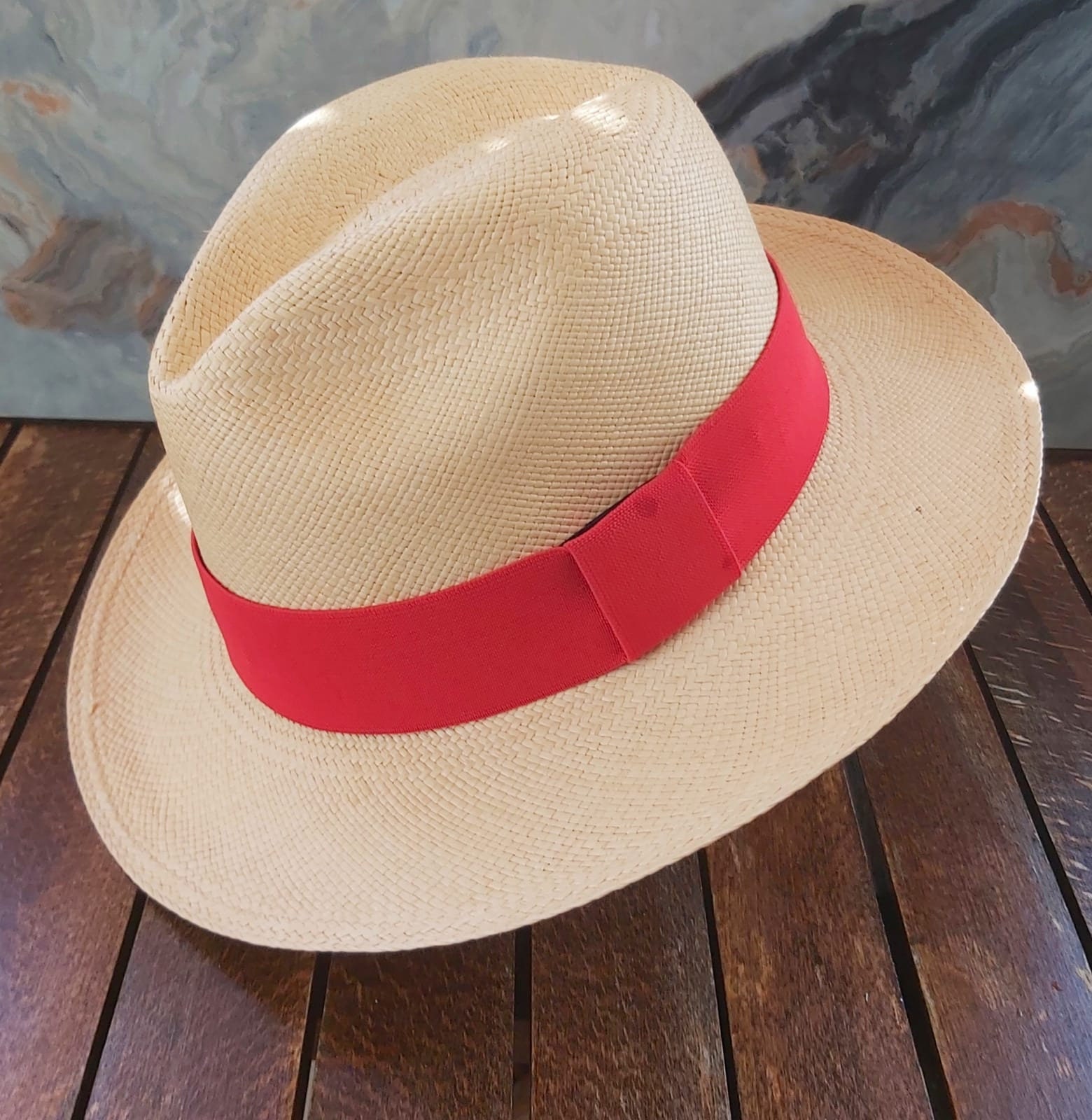 8534 Hatbands For Panama Hat Ribbon Hatband Cowboy Hats Red Hat Band | Horsehair 3 Strand w/ Buckle Black/Red – The Cow Lot main image 4