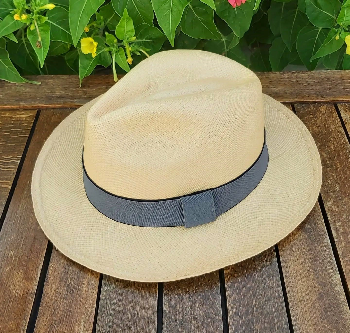 Genuine Ecuadorian Natural Panama Hat With Handmade Removable Elastic ...