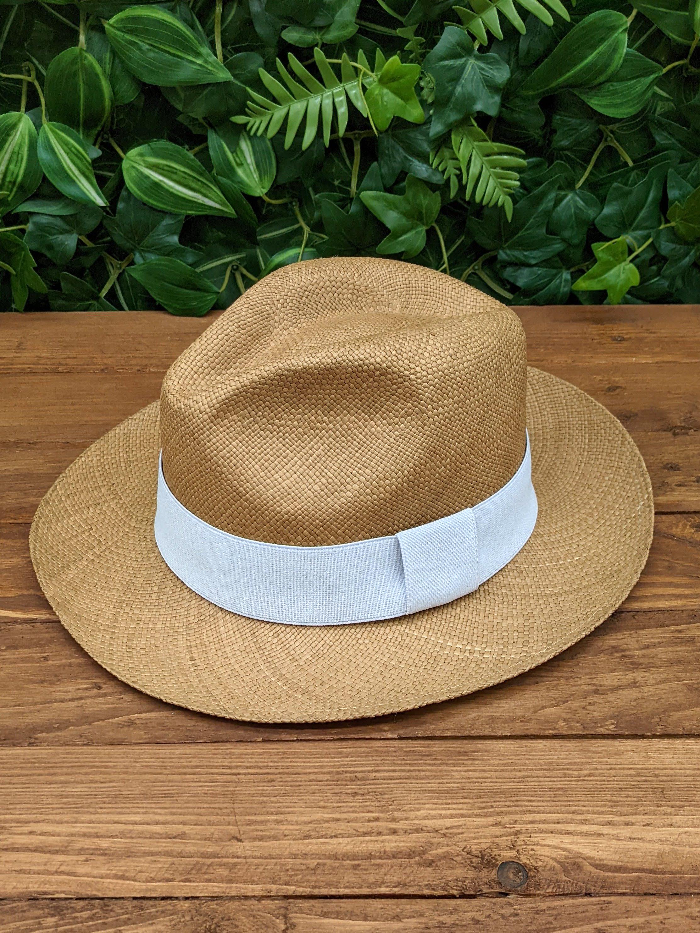 Failsworth Panama Hat 100% Toquilla Straw S/M Ecuador Brown Band, Custom Feather Panama Hat Mens Near Me Failsworth Panama Hat Made From 100  main image 2